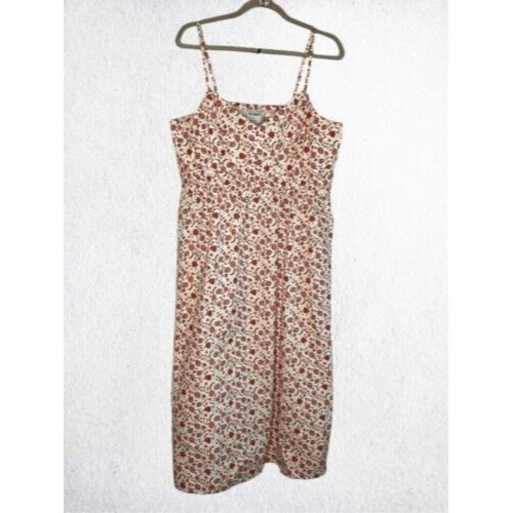 NWOT Old Navy Sundress Waist-Defined Strappy Cami Midi Dress Women Size XL Flora